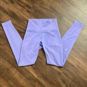 Lululemon Wunder Train Size 4  28” leggings purple indigo